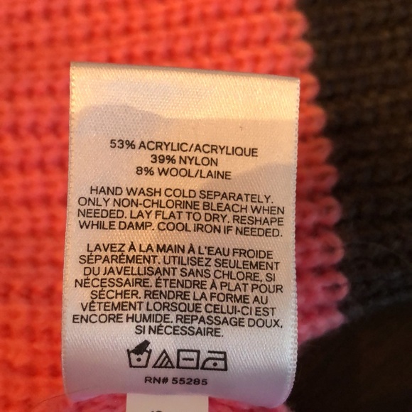 💗Express Mock turtleneck Preppy Dolman sleeve blue band detail sweater - Picture 6 of 10